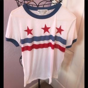 Wildfox Tops - Wildfox Star and stripe T-shirt Wildfox Tops - Wildfox Star and stripe T-shirt